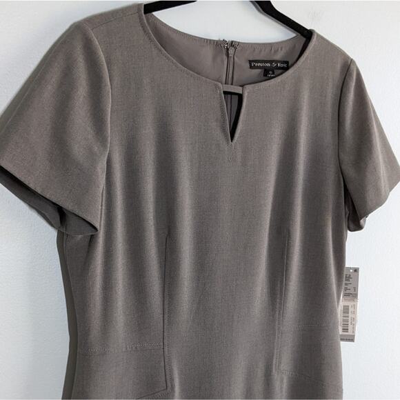 Preston & York Isabel dress heather grey size 10 NWT - Picture 3 of 12
